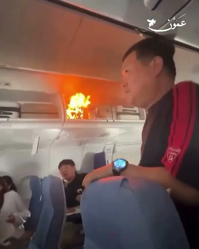 هلع-في-السماء…-انفجار-بطارية-ليثيوم-يهدد-طائرة-صينية