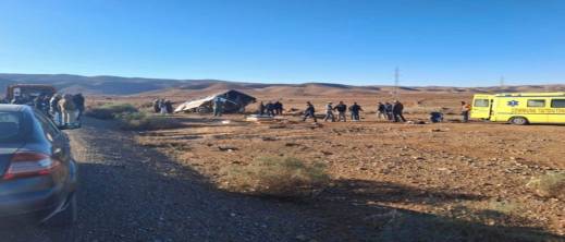 انقلاب-حافلة-بتزطوطين.-دقائق-من-الرعب-ونجاة-جماعية-بأعجوبة