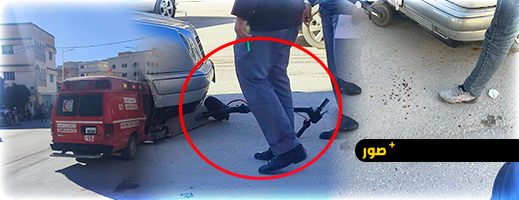 حادث-سير-ببن-الطيب-يسفر-عن-إصابة-شاب-كان-على-متن-دراجة-كهربائية