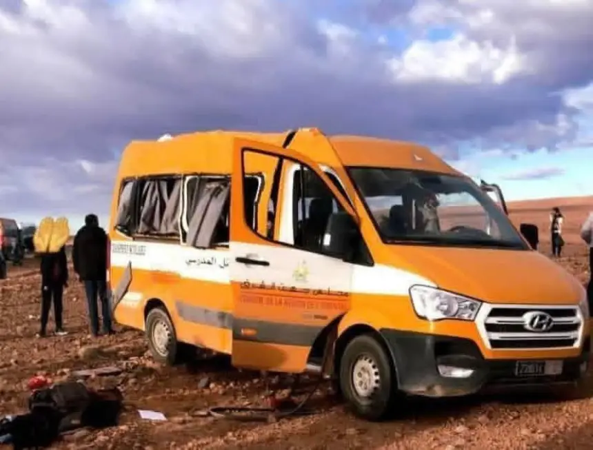 فاجعة-بوعنان-شرق-المملكة.-وفاة-تلميذة-وإصابة-أخريات-في-انقلاب-سيارة-للنقل-المدرسي