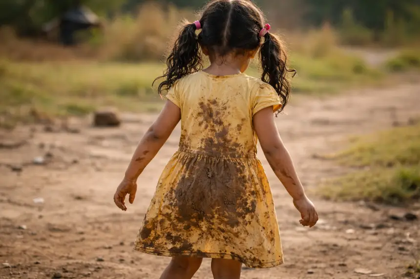 غضب-في-الهند-بعد-مقتل-طفلة-على-يد-والدها-بسبب-اتساخ-ملابسها-أثناء-اللعب