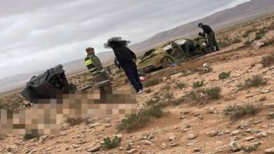 حادثة-سير-مروعة-غير-بعيد-عن-الناظور:-انقلاب-سيارتين-يخلف-وفاة-وإصابات-داخل-عائلة-واحدة