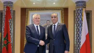 حموشي-يستقبل-الوزير-المنتدب-لدى-الوزير-الأول-المكلف-بالتنسيق-بين-المصالح-الأمنية-والأجهزة-الخاصة-بدولة-بولونيا