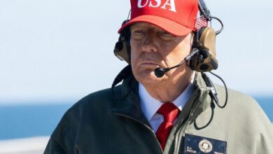 ترامب-يعلن-سيطرة-البحرية-الأمريكية-على-سفينة-إيرانية-في-خليج-عمان-بعد-استهدافها