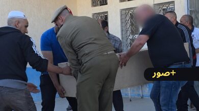 أسرة-من-العروي-تتسلم-جثمان-ابنتها-التي-قضت-صبيحة-اليوم-في-حادث-الحافلة