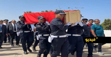 الحسيمة-تشيع-شهيد-الواجب-حمزة-الزعام-إلى-مسقط-رأسه-بالقصر-الكبير
