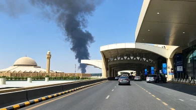 هجوم-جديد-على-مطار-الرياض.-انفجار-قوي-يدفع-أكثر-من-12-سيارة-إسعاف-إلى-المكان