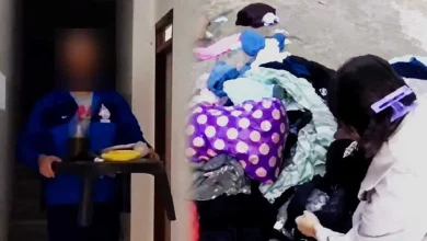 فيديو-صادم-من-طنجة.-رمي-أمتعة-شابتين-في-الشارع-وطردهما-من-منزل-تكتريانه-يفجر-غضب-الفيسبوك-ويستنفر-الأمن