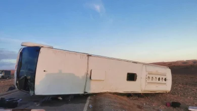 فاجعة.-مصرع-4-أشخاص-وإصابة-22-في-انقلاب-حافلة-للمسافرين-بإقليم-زاكورة